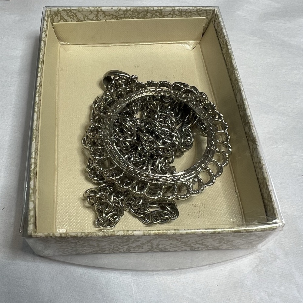 925 Sterling Silver Dime Bezel Coins Prong‎ Back Illusion Edge 24" Chain - Picture 6 of 6